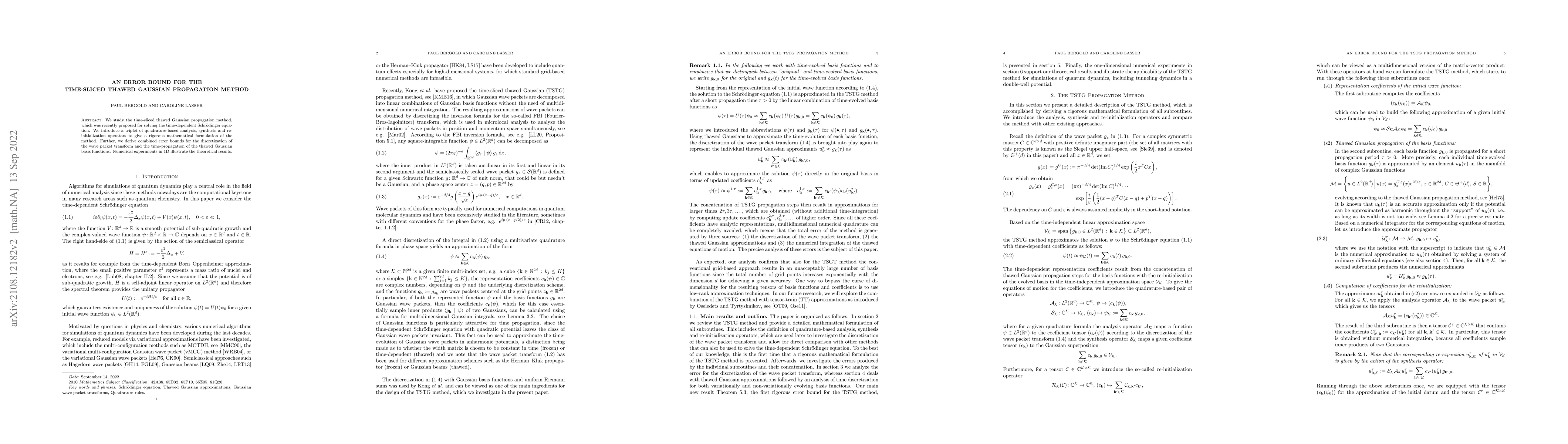 Thumbnail for An Error Bound for the Time-Sliced Thawed Gaussian Propagation Method