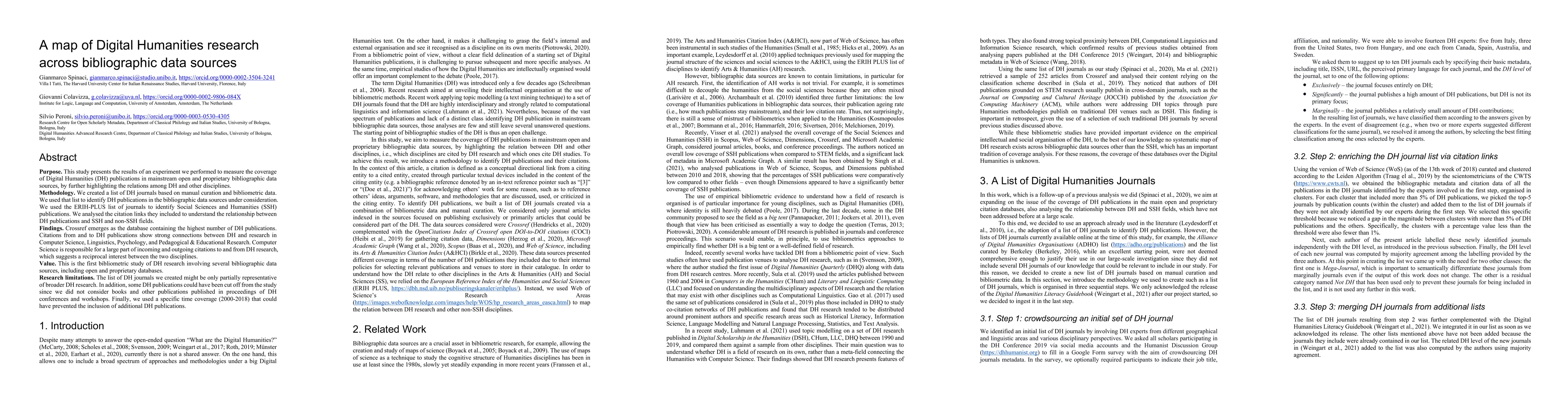 Thumbnail for A map of Digital Humanities research across bibliographic data sources