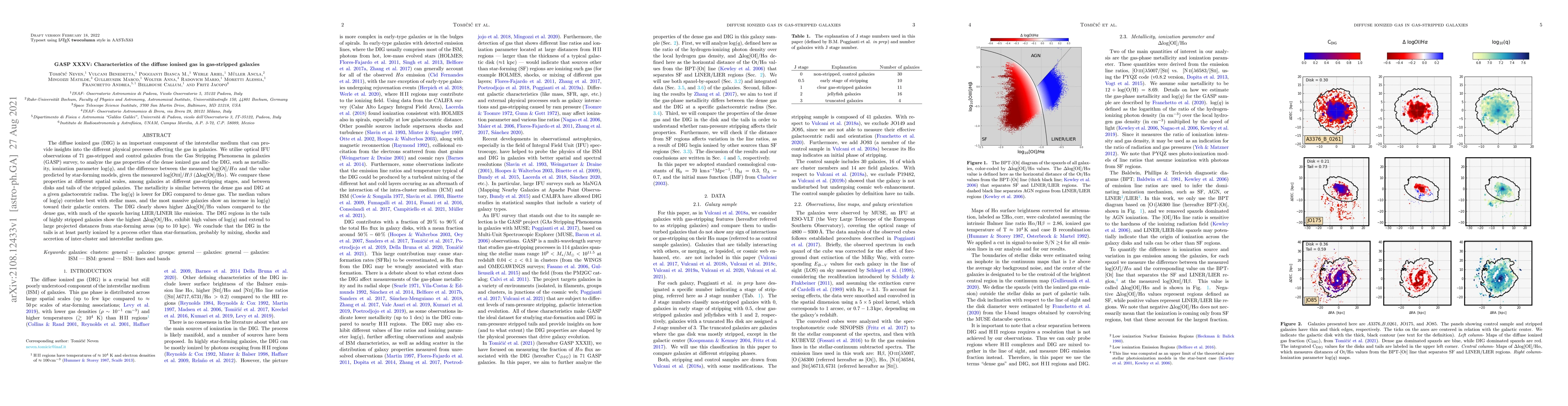 Thumbnail for GASP XXXV: Characteristics of the diffuse ionised gas in gas-stripped
  galaxies