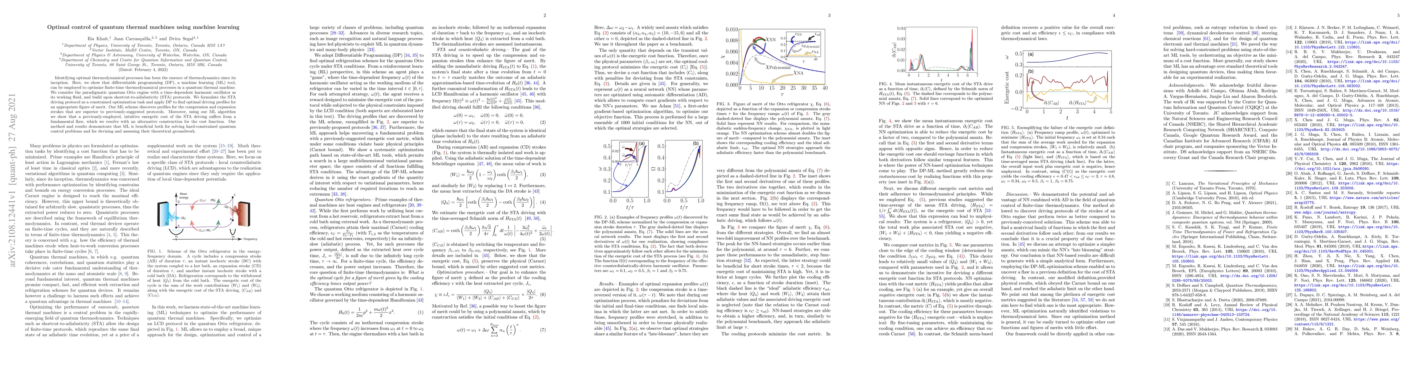 Thumbnail for Optimal control of quantum thermal machines using machine learning