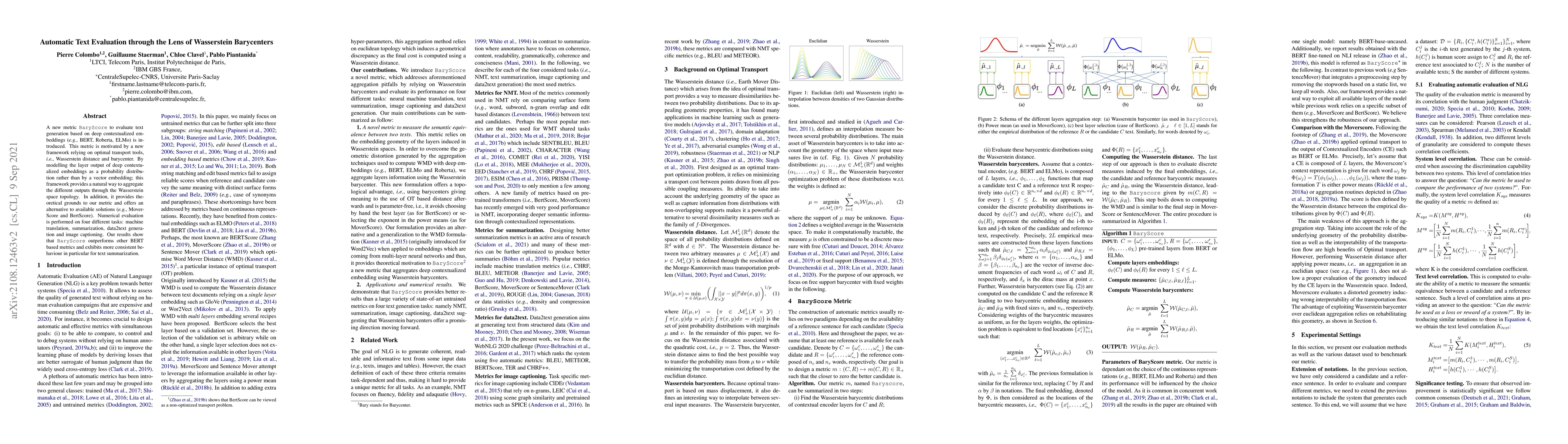 Thumbnail for Automatic Text Evaluation through the Lens of Wasserstein Barycenters