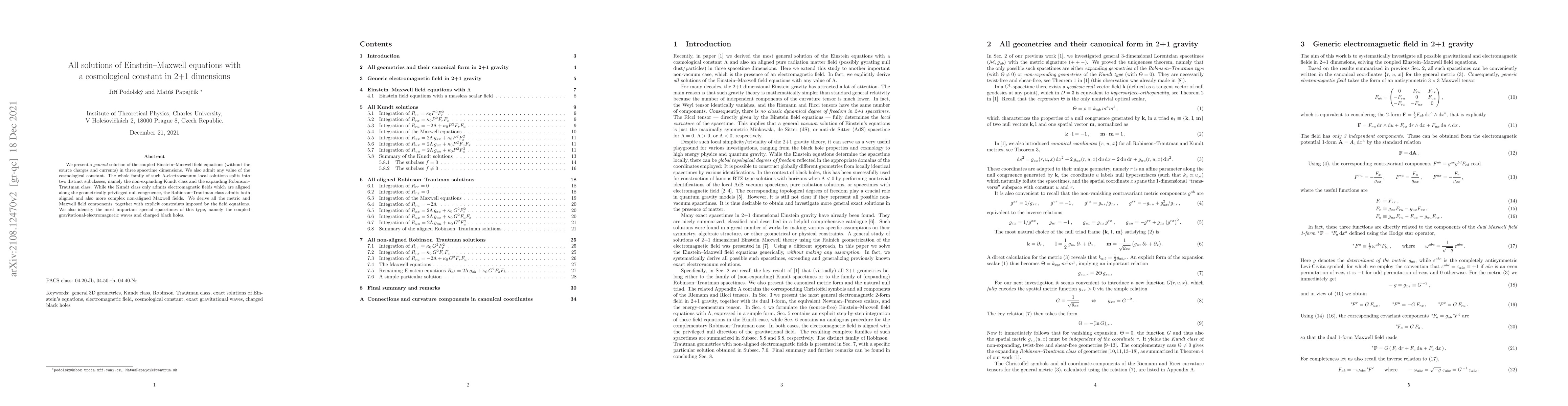 Thumbnail for All solutions of Einstein-Maxwell equations with a cosmological constant
  in 2+1 dimensions