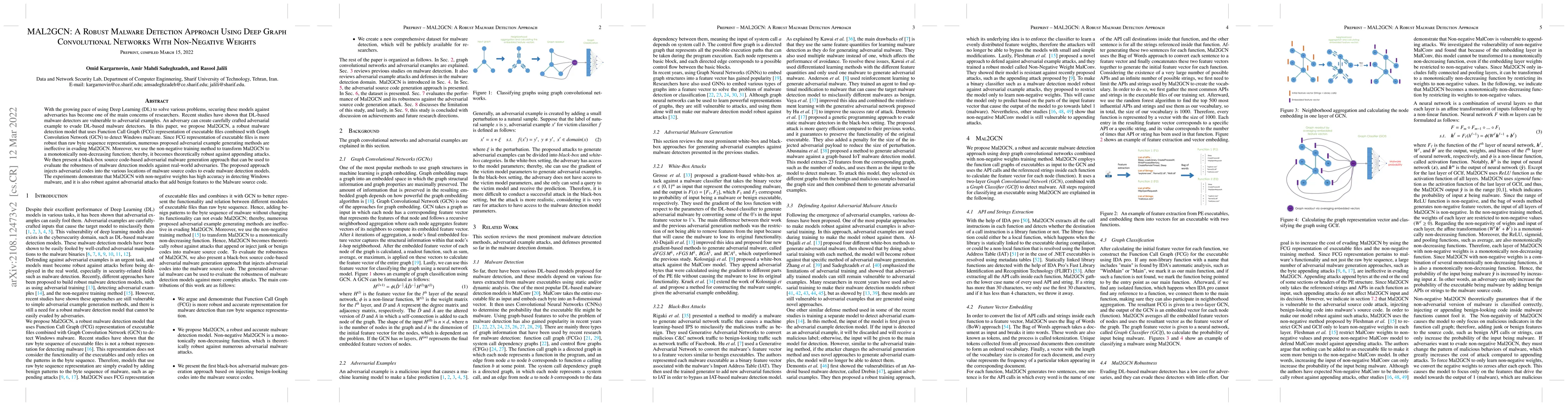 Thumbnail for Mal2GCN: A Robust Malware Detection Approach Using Deep Graph
  Convolutional Networks With Non-Negative Weights