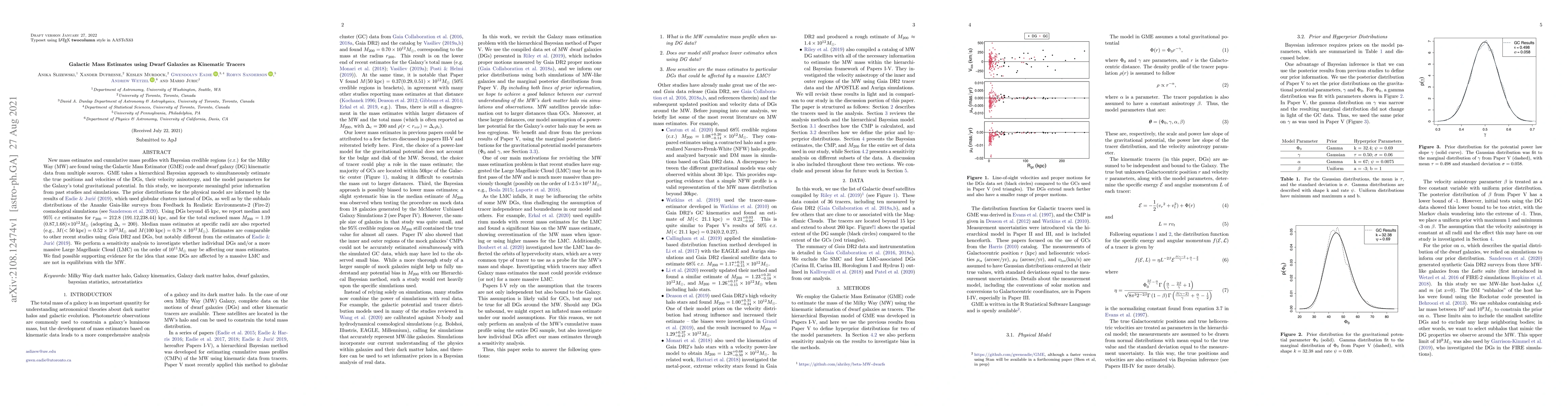 Thumbnail for Galactic Mass Estimates using Dwarf Galaxies as Kinematic Tracers
