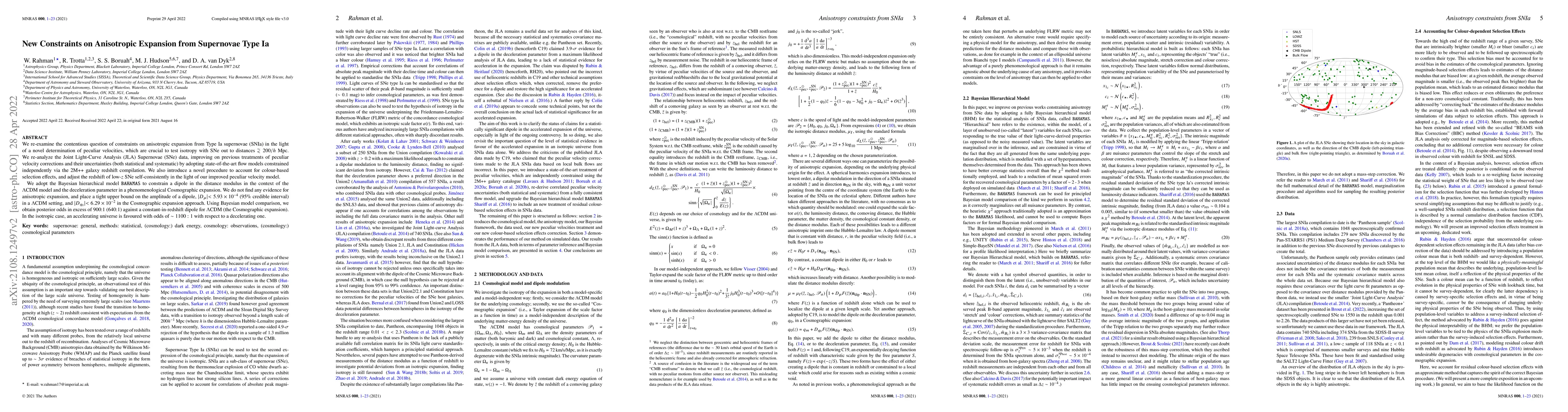 Thumbnail for New Constraints on Anisotropic Expansion from Supernovae Type Ia