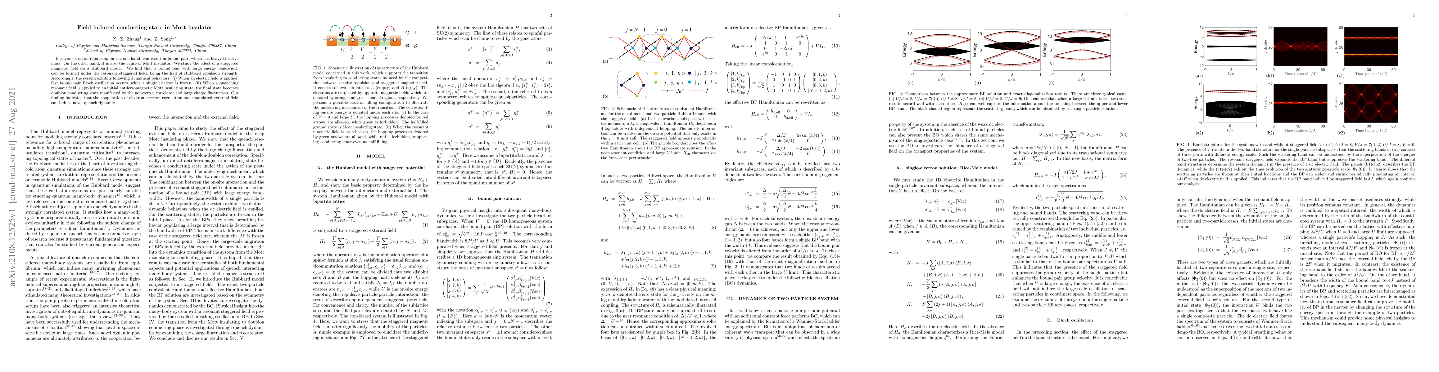 Thumbnail for Field induced conducting state in Mott insulator