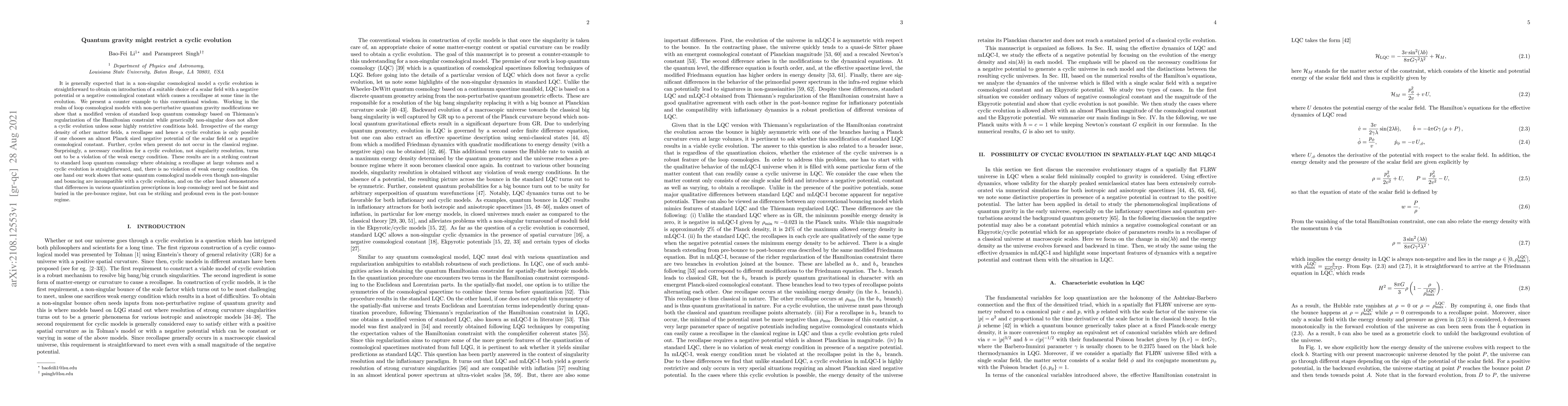 Thumbnail for Quantum gravity might restrict a cyclic evolution