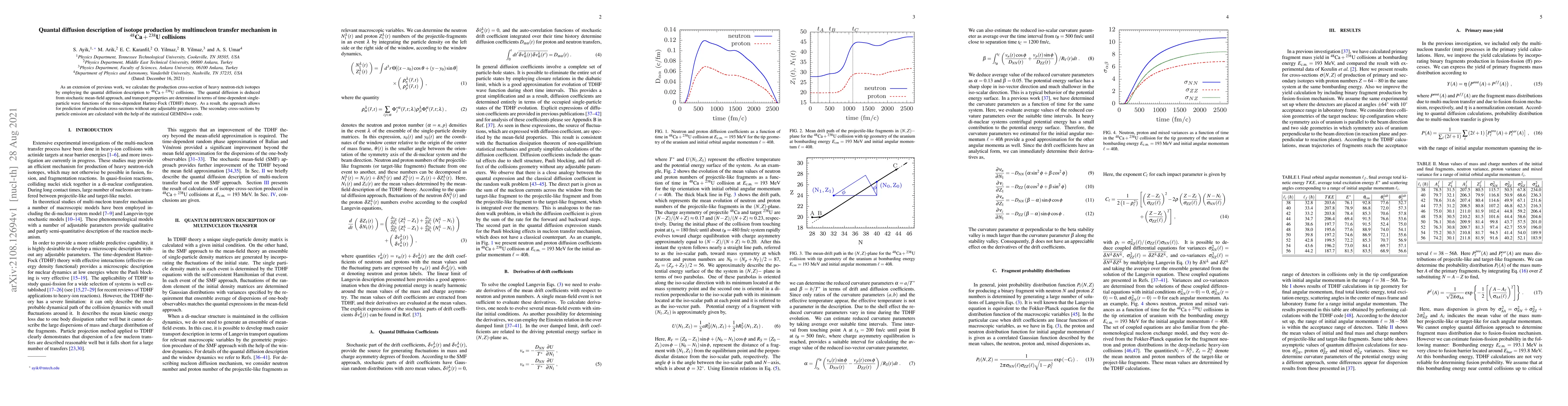 Thumbnail for Quantal diffusion description of isotope production by multinucleon
  transfer mechanism in ${}^{48}\text{Ca}+{}^{238}\text{U}$ collisions