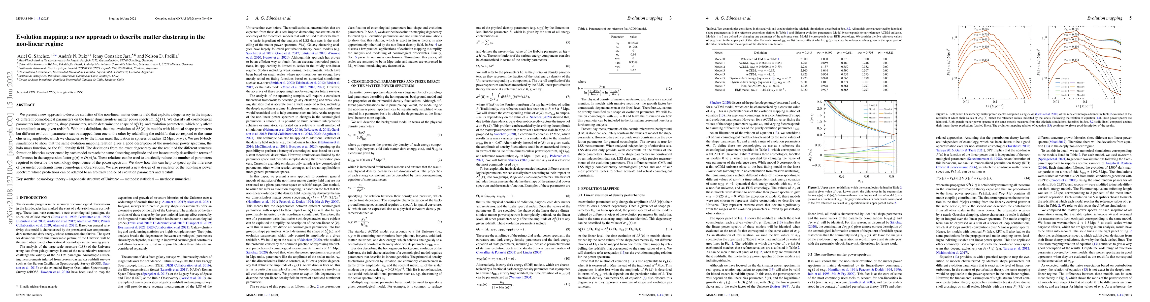 Thumbnail for Evolution mapping: a new approach to describe matter clustering in the
  non-linear regime