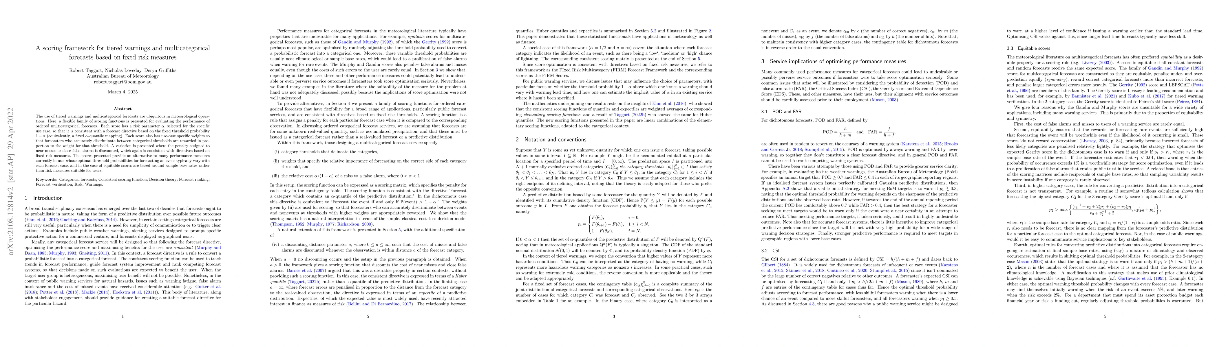 Thumbnail for A scoring framework for tiered warnings and multicategorical forecasts
  based on fixed risk measures