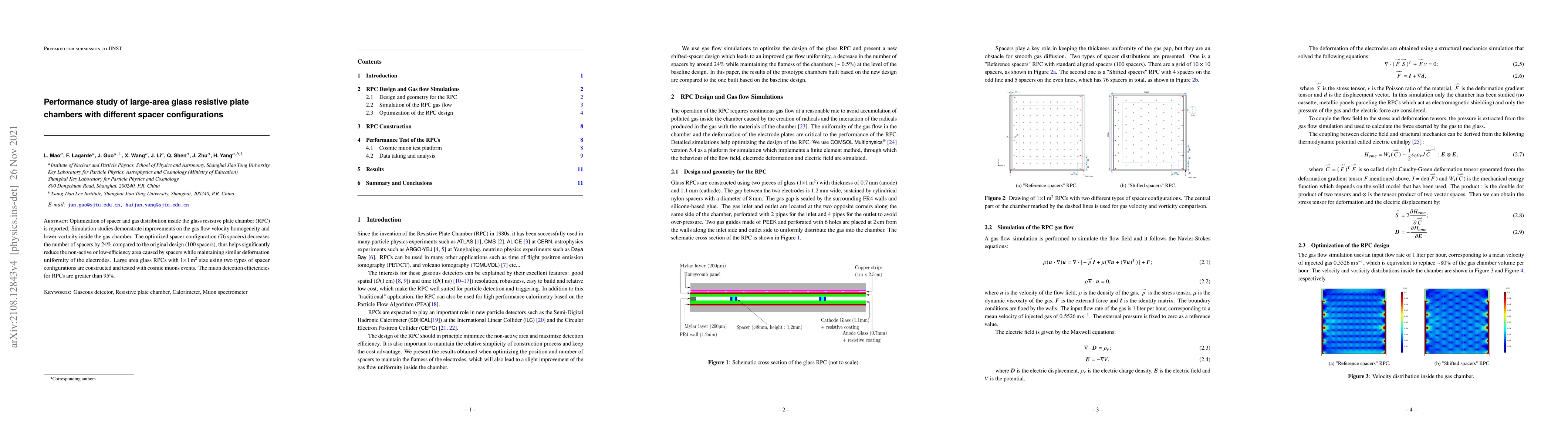 Thumbnail for Performance study of large-area glass resistive plate chambers with
  different spacer configurations