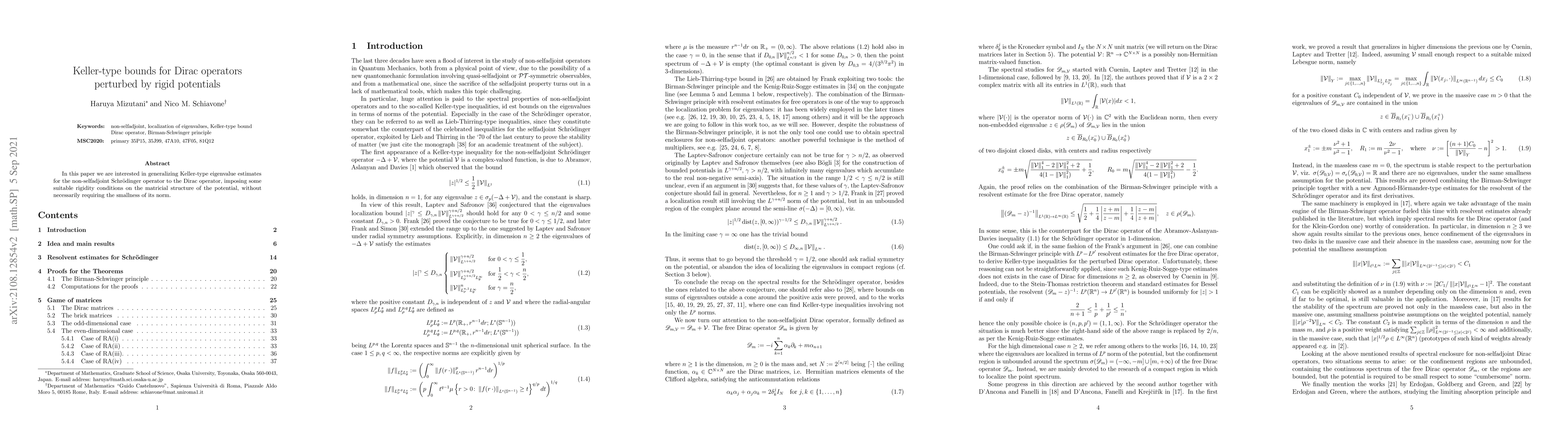 Thumbnail for Keller-type bounds for Dirac operators perturbed by rigid potentials