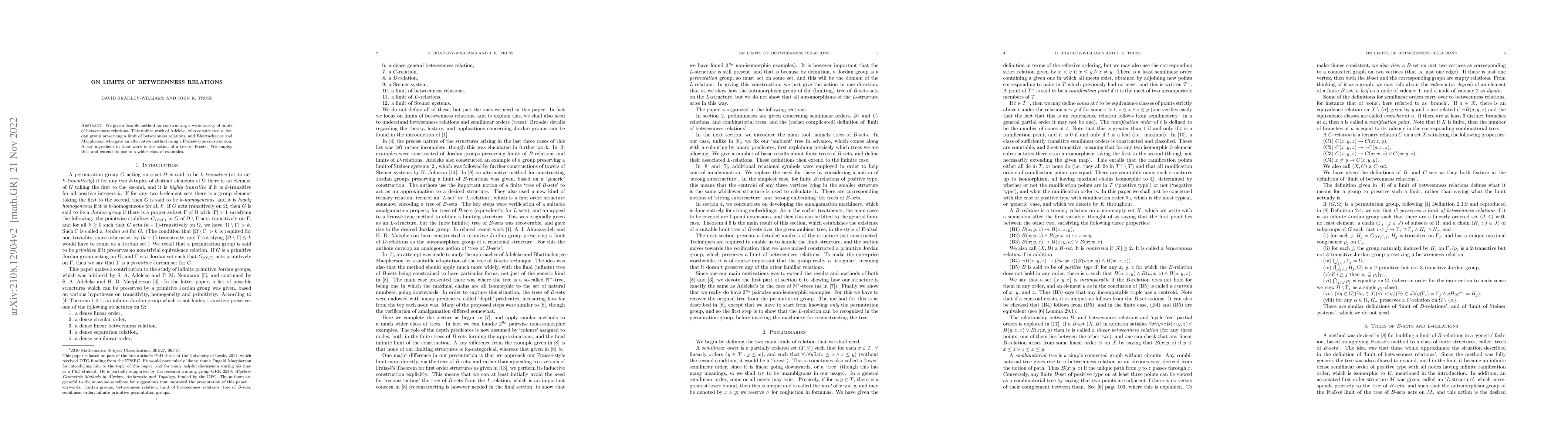 Thumbnail for On limits of betweenness relations