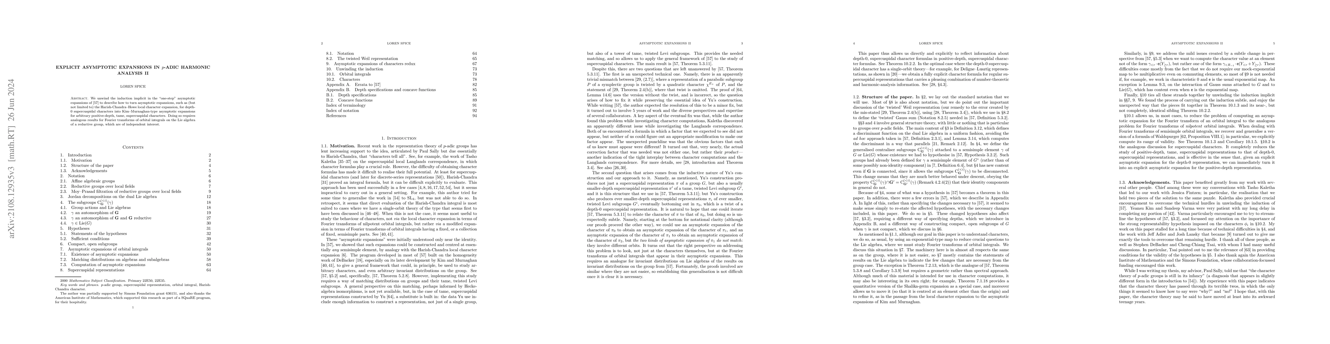 Thumbnail for Explicit asymptotic expansions in p-adic harmonic analysis II