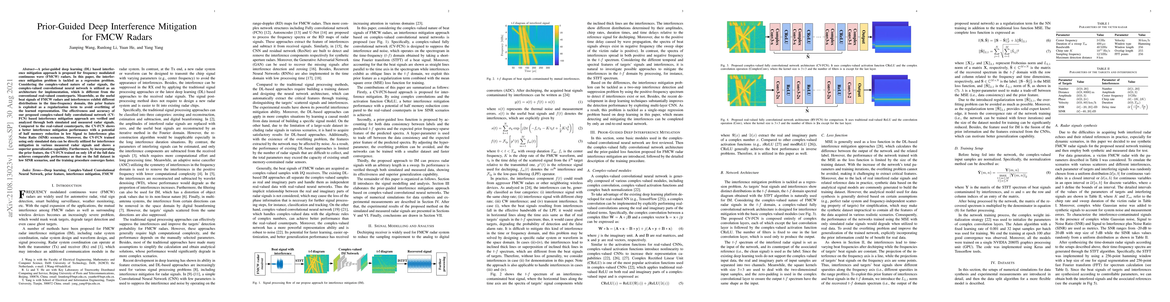 Thumbnail for Prior-Guided Deep Interference Mitigation for FMCW Radars