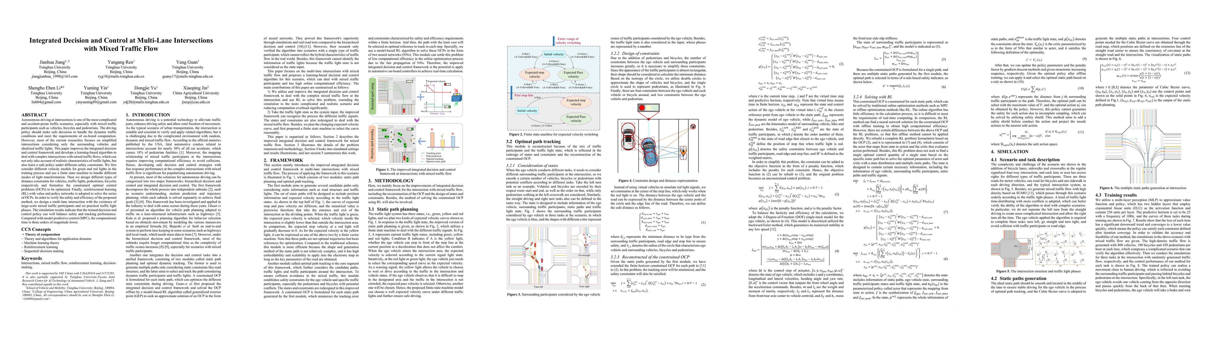 Thumbnail for Integrated Decision and Control at Multi-Lane Intersections with Mixed
  Traffic Flow