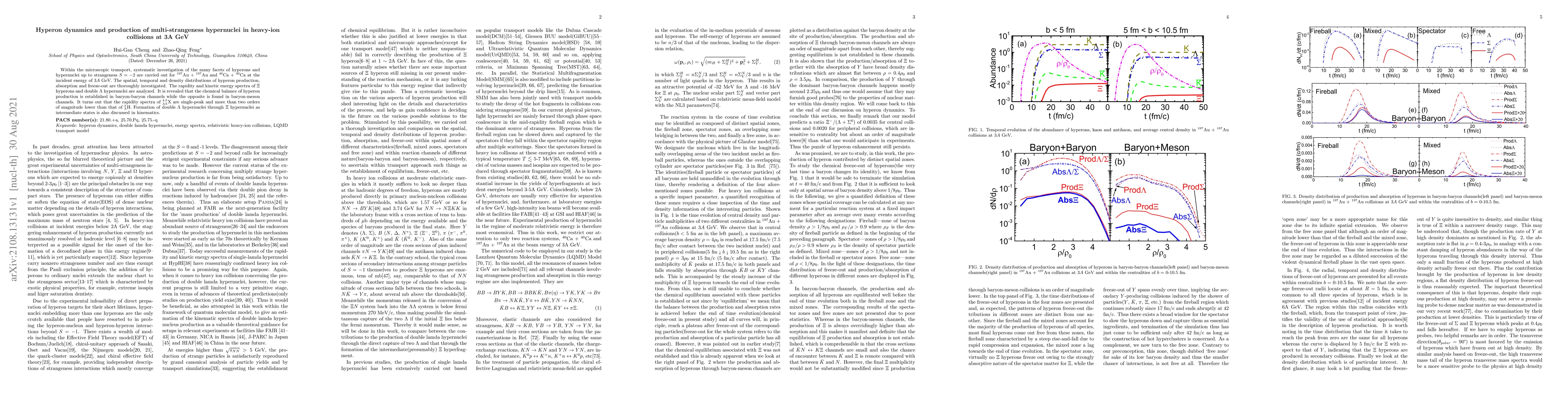 Thumbnail for Hyperon dynamics and production of multi-strangeness hypernuclei in
  heavy-ion collisions at 3A GeV