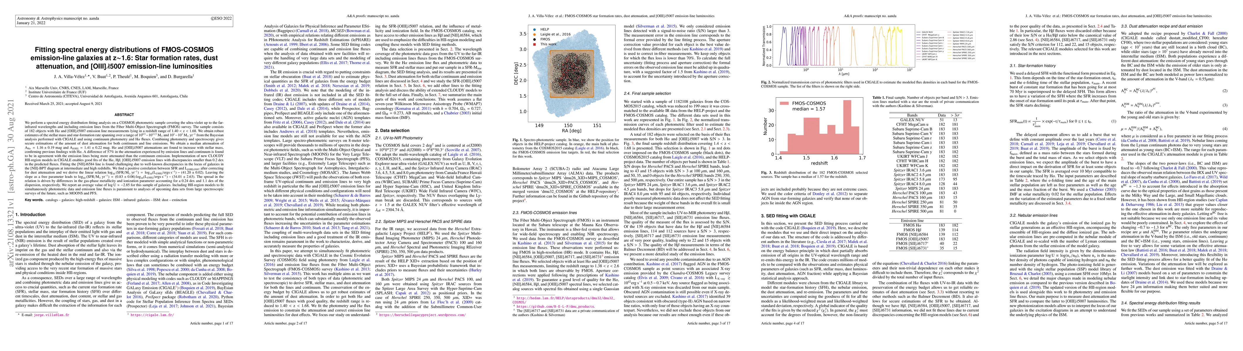 Thumbnail for Fitting spectral energy distributions of FMOS-COSMOS emission-line
  galaxies at z$\sim$1.6: Star formation rates, dust attenuation, and
  [OIII]$\lambda$5007 emission-line luminosities