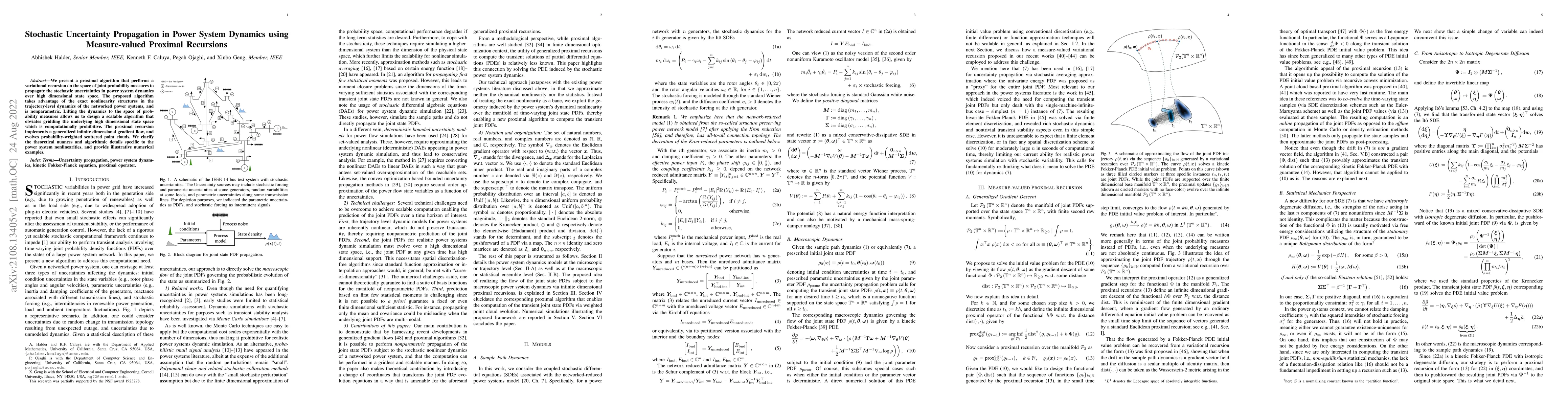 Thumbnail for Stochastic Uncertainty Propagation in Power System Dynamics using
  Measure-valued Proximal Recursions