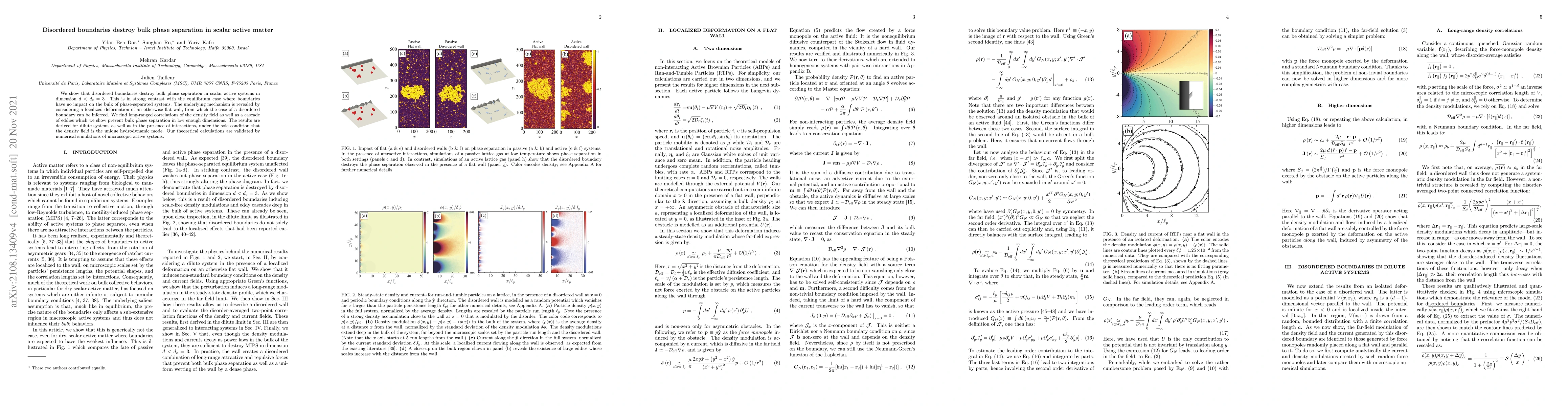 Thumbnail for Disordered boundaries destroy bulk phase separation in scalar active
  matter