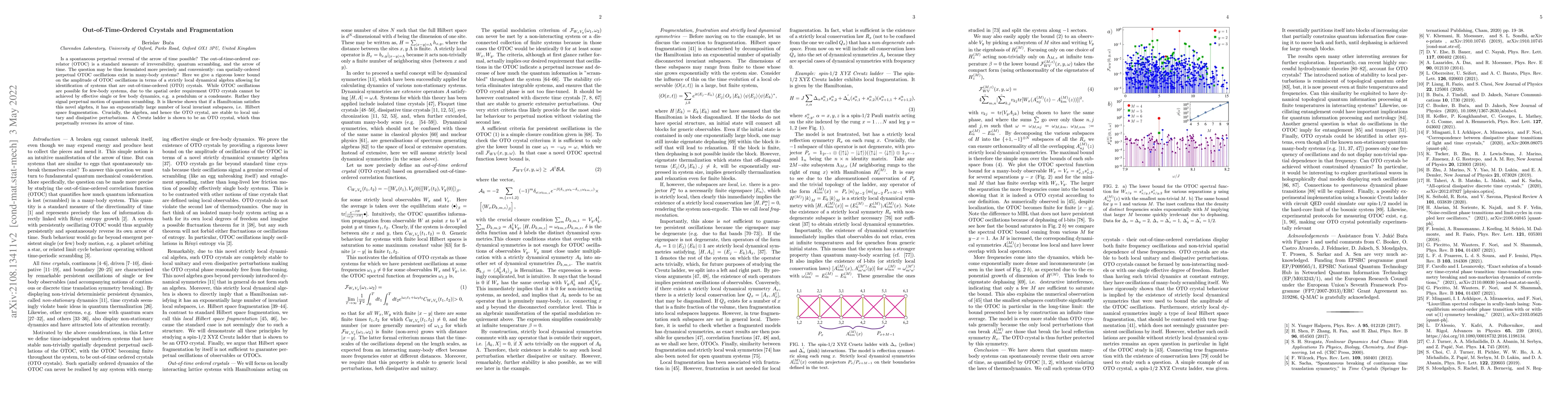 Thumbnail for Out-of-Time-Ordered Crystals and Fragmentation