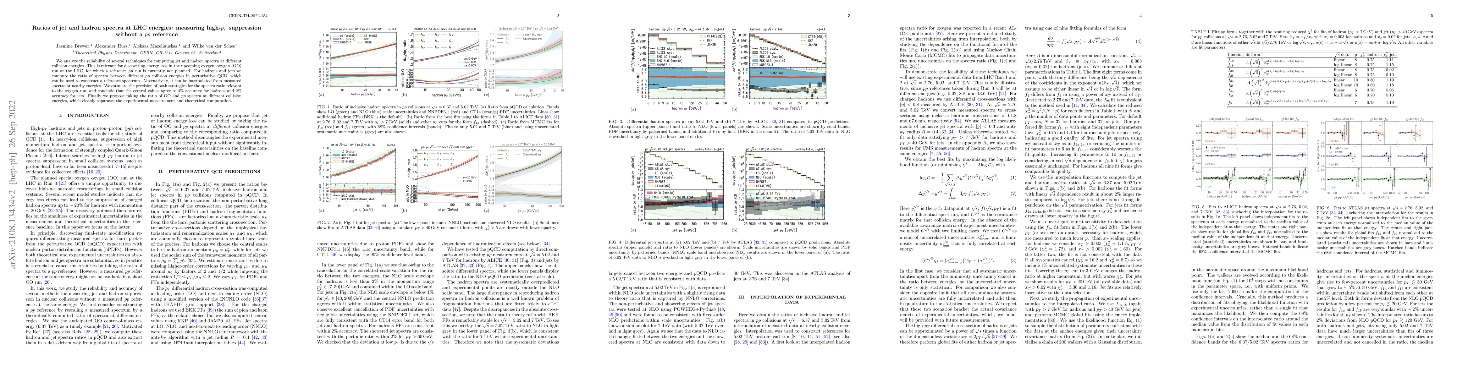 Thumbnail for Ratios of jet and hadron spectra at LHC energies: measuring high-$p_T$
  suppression without a $pp$ reference
