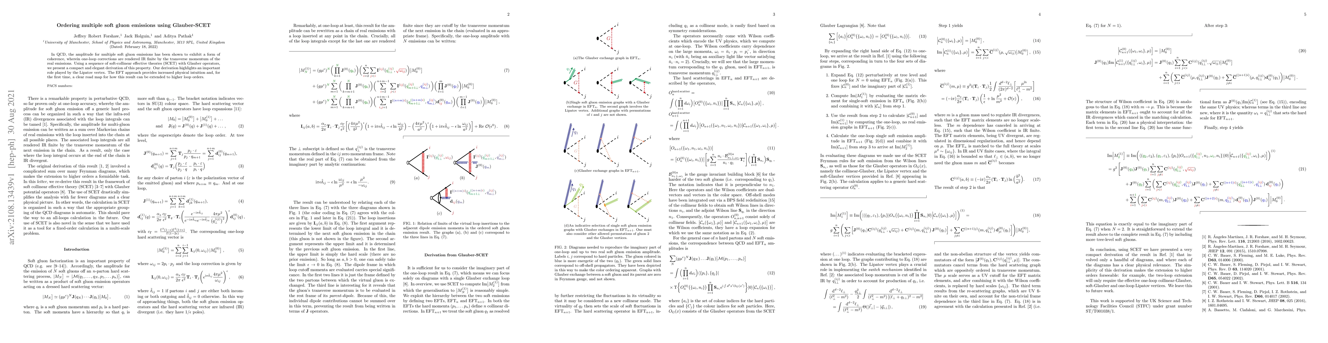 Thumbnail for Ordering multiple soft gluon emissions using Glauber-SCET