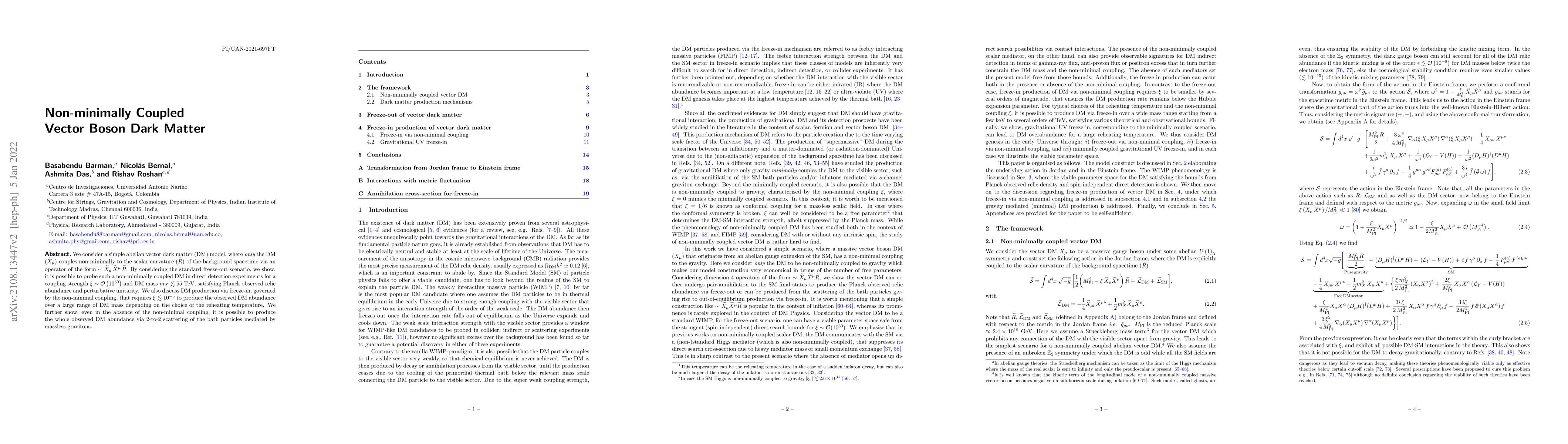 Thumbnail for Non-minimally Coupled Vector Boson Dark Matter