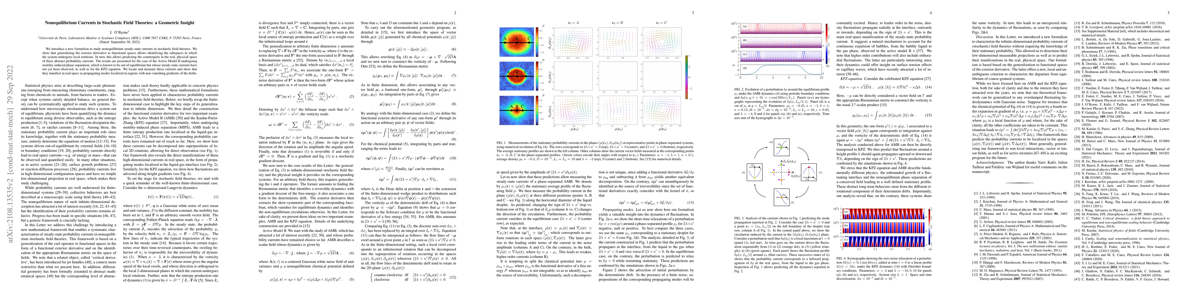 Thumbnail for Non-Equilibrium Currents in Stochastic Field Theories: a Geometric
  Insight