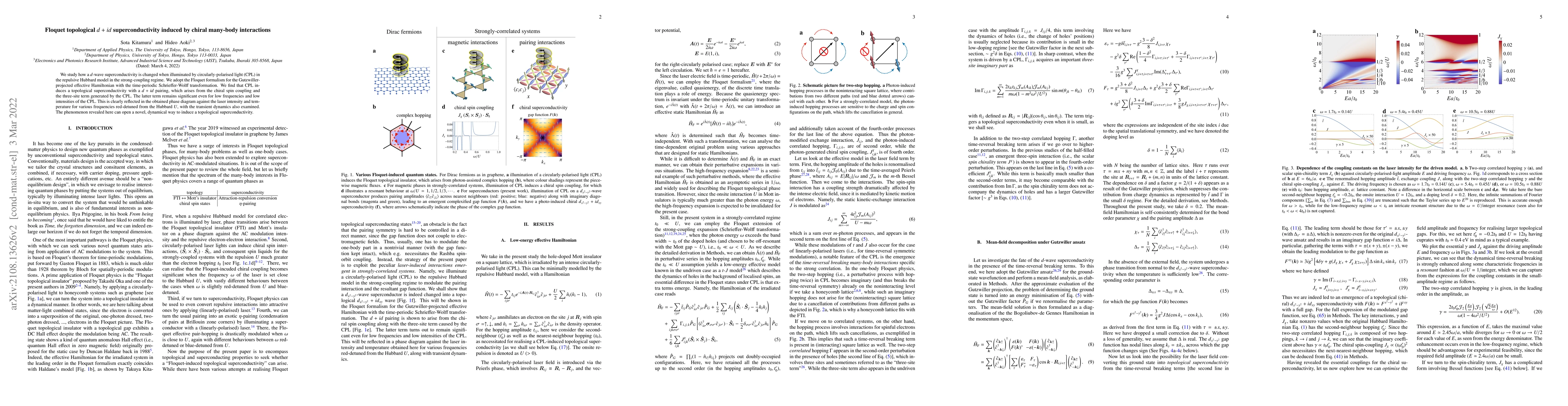 Thumbnail for Floquet topological $d+id$ superconductivity induced by chiral many-body
  interactions