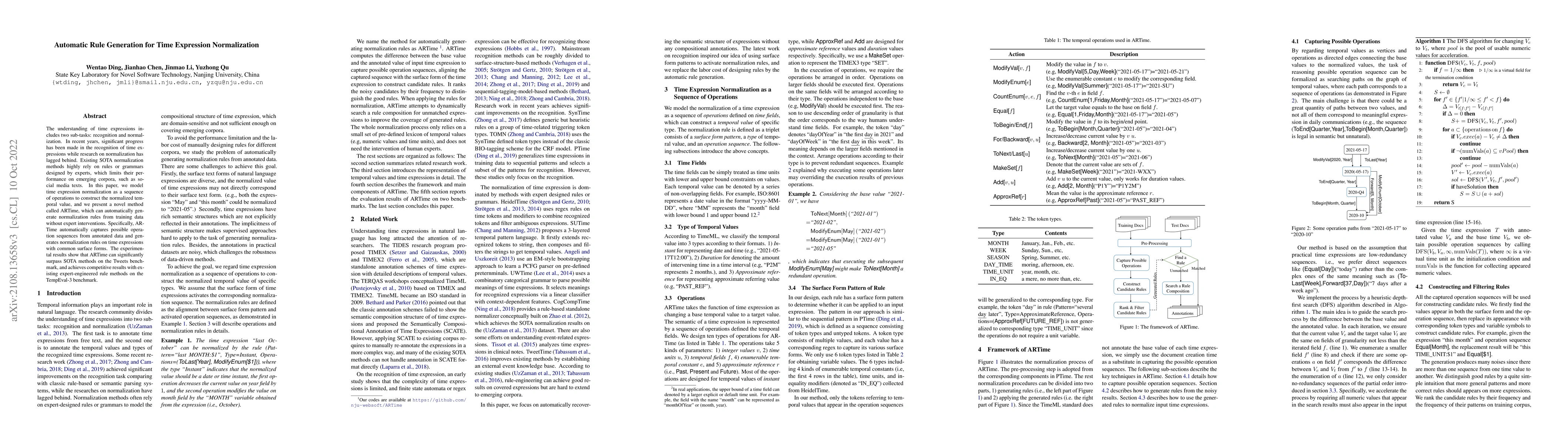 Thumbnail for Automatic Rule Generation for Time Expression Normalization