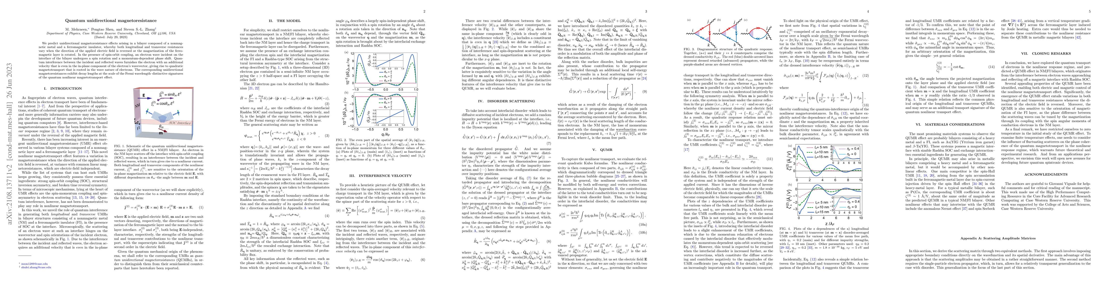 Thumbnail for Quantum unidirectional magnetoresistance