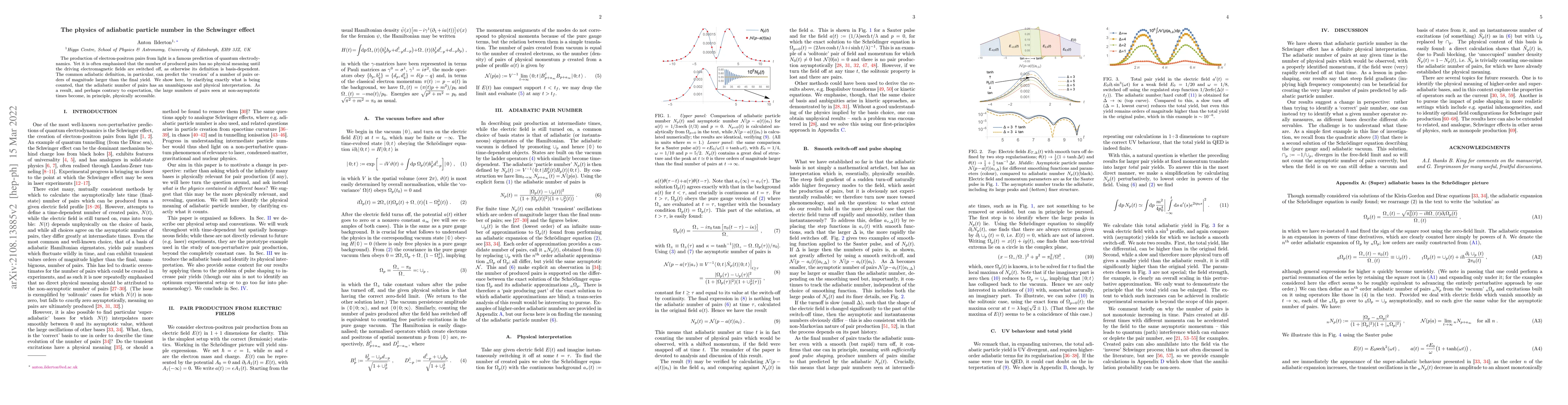 Thumbnail for The physics of adiabatic particle number in the Schwinger effect