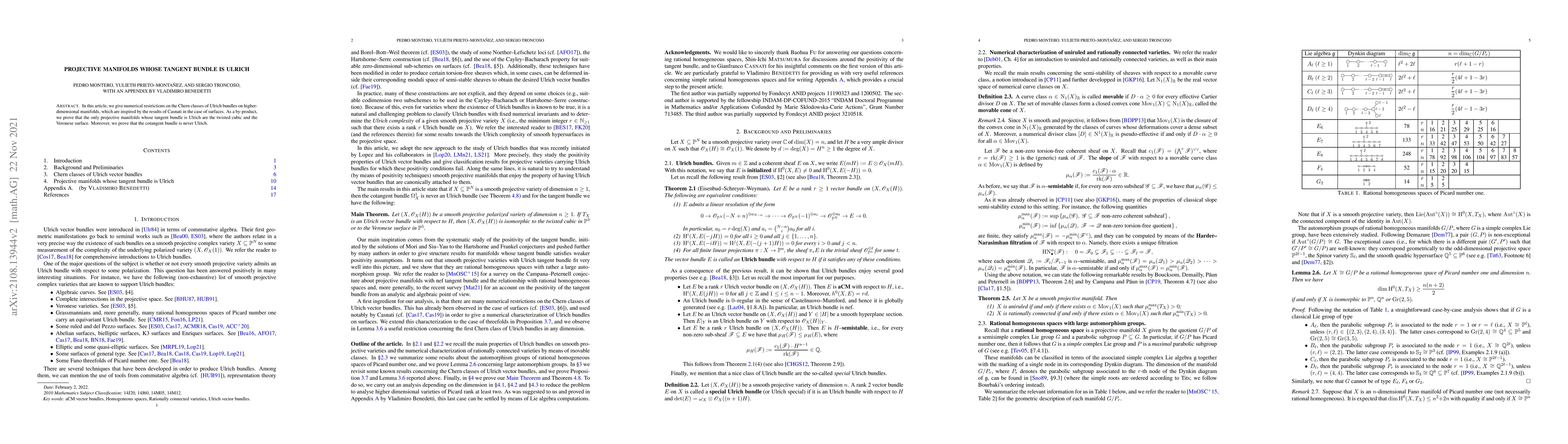 Thumbnail for Projective manifolds whose tangent bundle is Ulrich