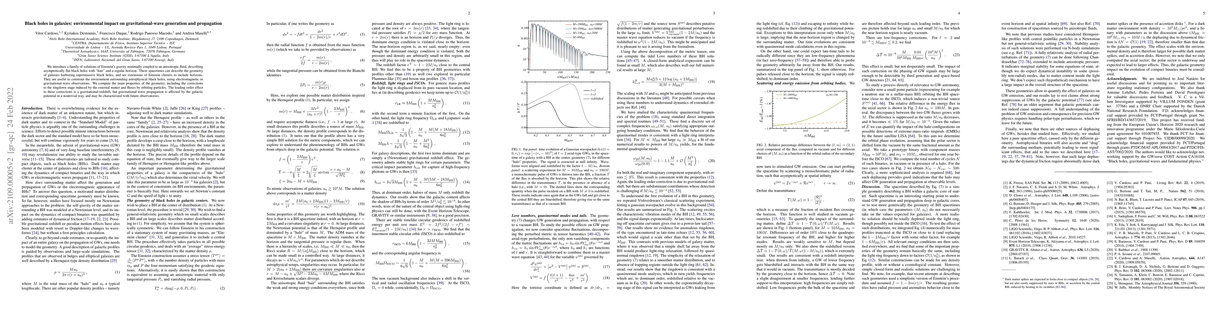 Thumbnail for Black holes in galaxies: environmental impact on gravitational-wave
  generation and propagation