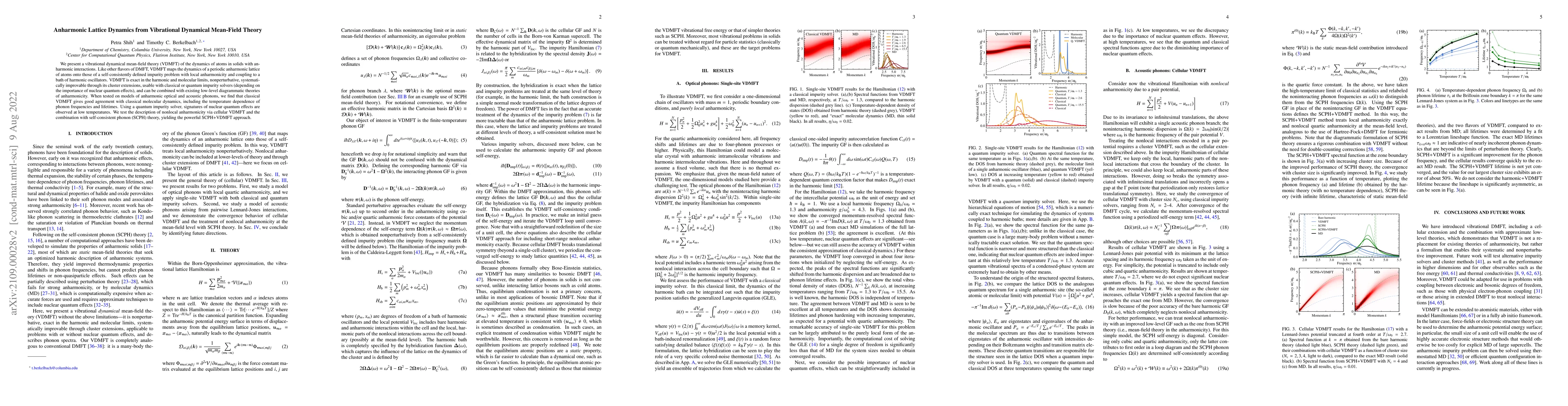 Thumbnail for Anharmonic Lattice Dynamics from Vibrational Dynamical Mean-Field Theory