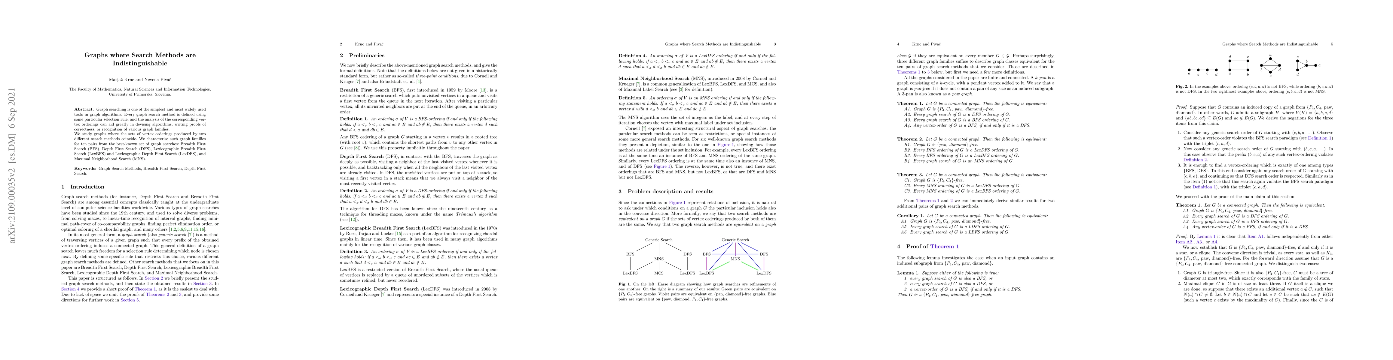 Thumbnail for Graphs where Search Methods are Indistinguishable