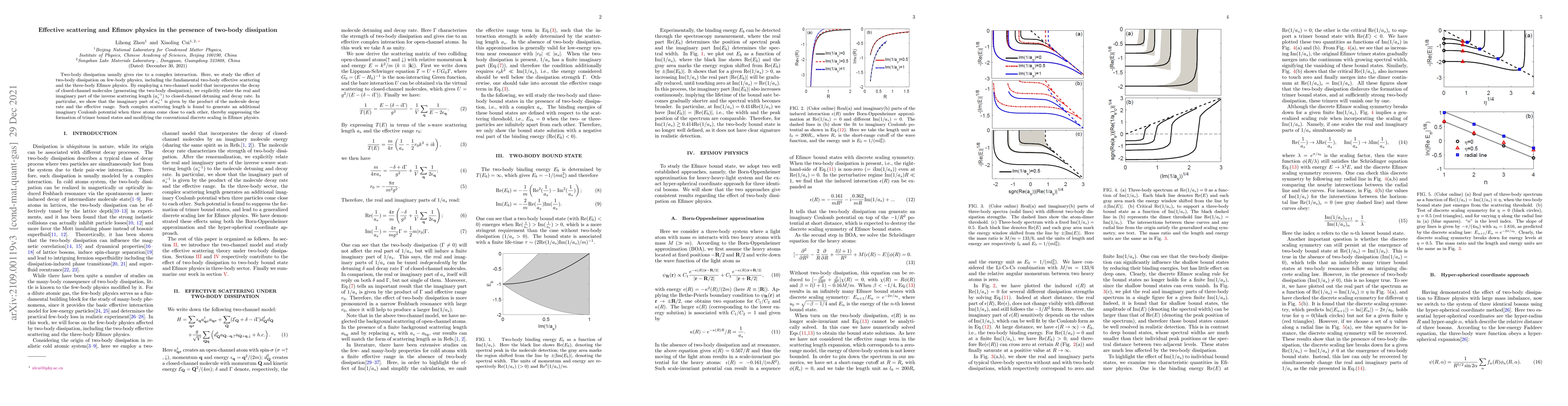 Thumbnail for Effective scattering and Efimov physics in the presence of two-body
  dissipation