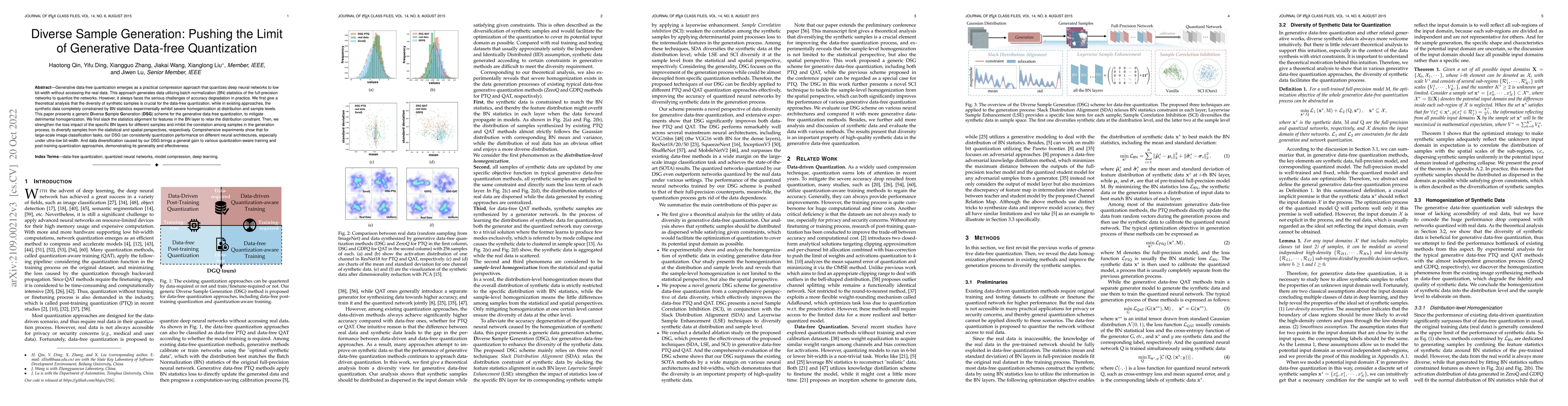 Thumbnail for Diverse Sample Generation: Pushing the Limit of Generative Data-free
  Quantization