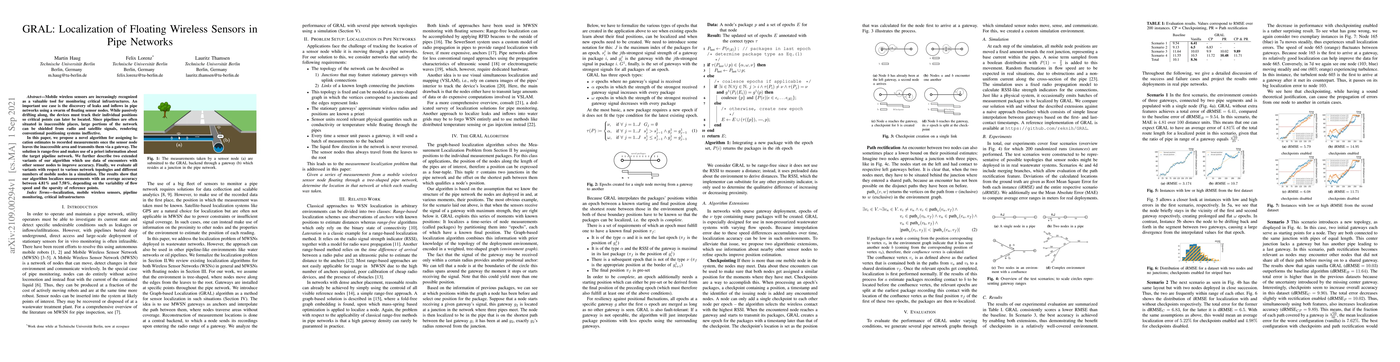 Thumbnail for GRAL: Localization of Floating Wireless Sensors in Pipe Networks