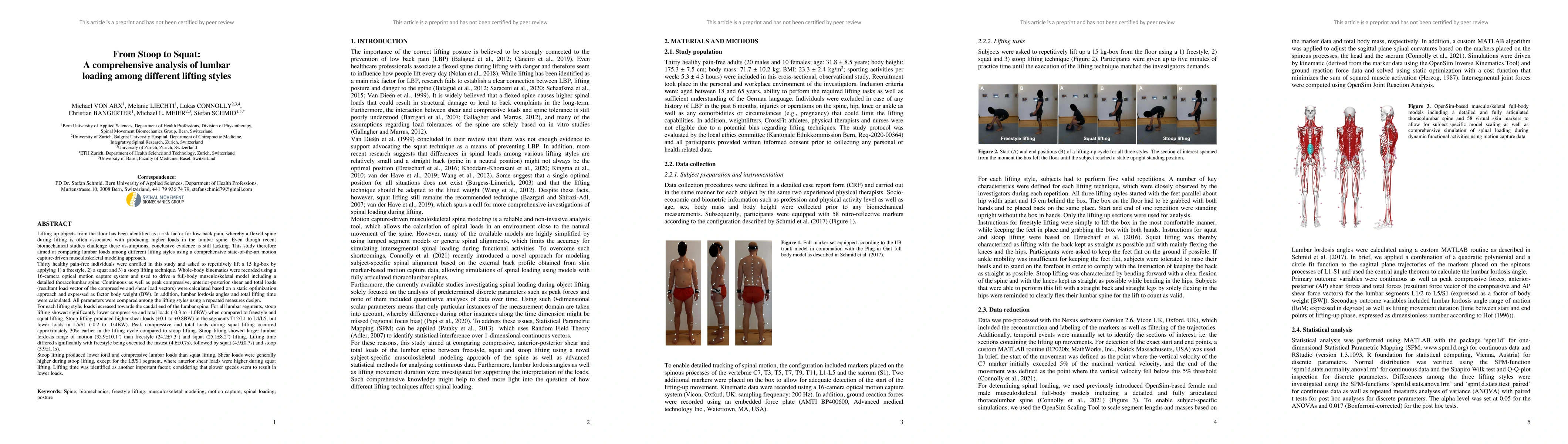 Thumbnail for From Stoop to Squat: A comprehensive analysis of lumbar loading among
  different lifting styles