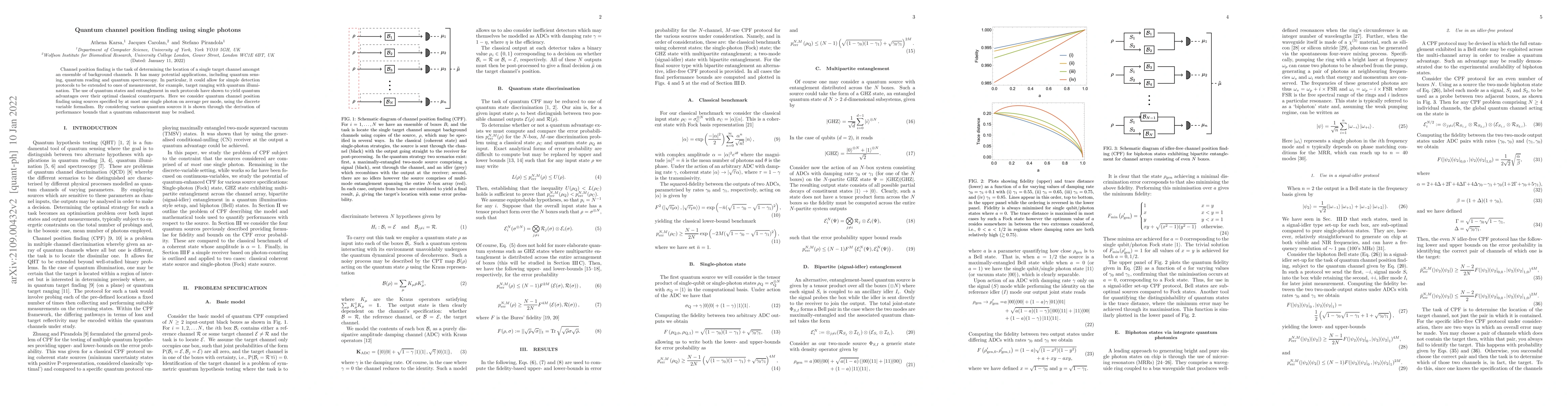 Thumbnail for Quantum channel position finding using single photons
