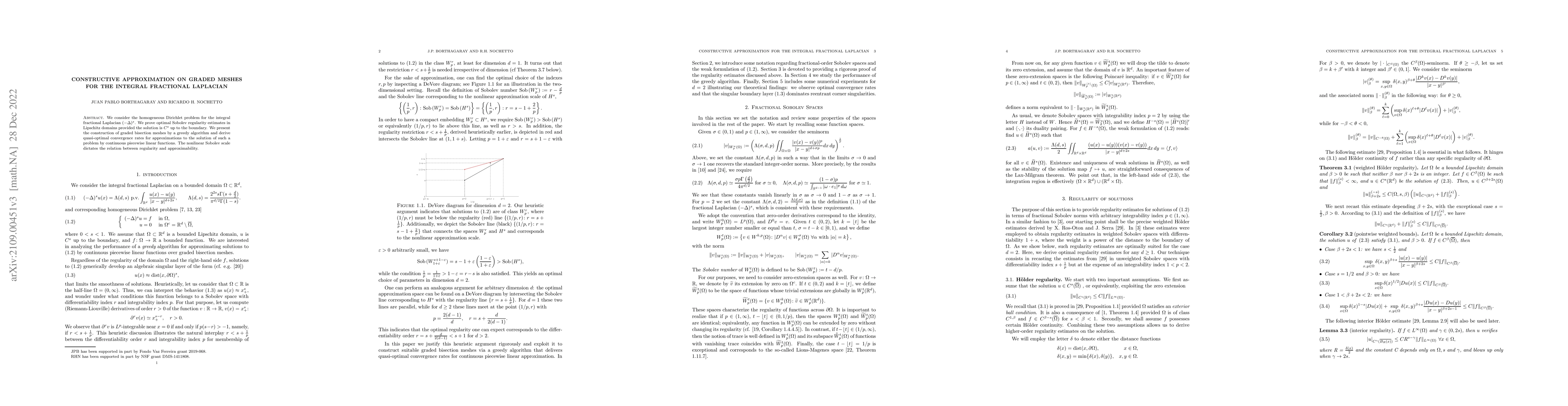 Thumbnail for Constructive approximation on graded meshes for the integral fractional
  Laplacian