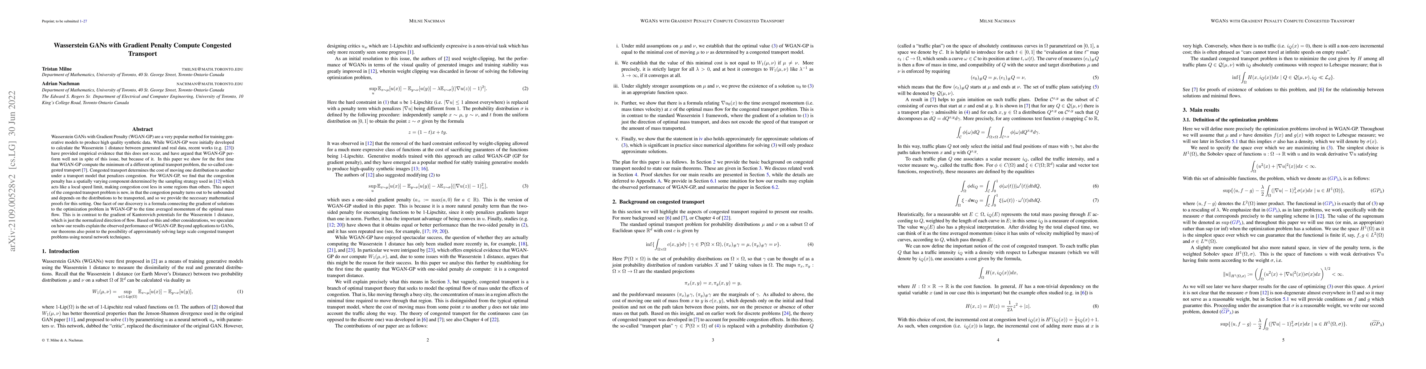 Thumbnail for Wasserstein GANs with Gradient Penalty Compute Congested Transport