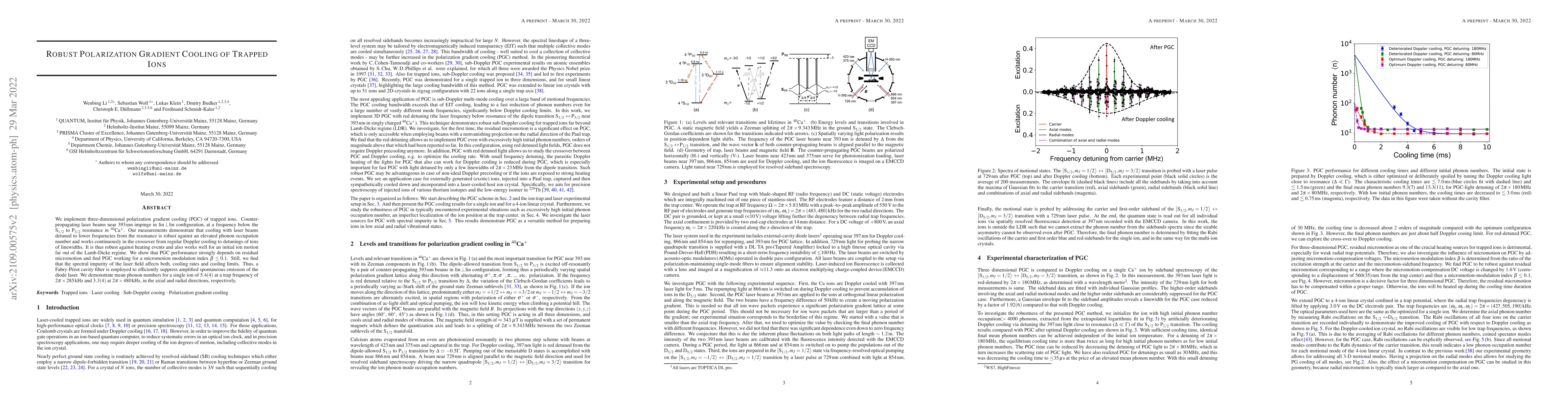 Thumbnail for Robust Polarization Gradient Cooling of Trapped Ions