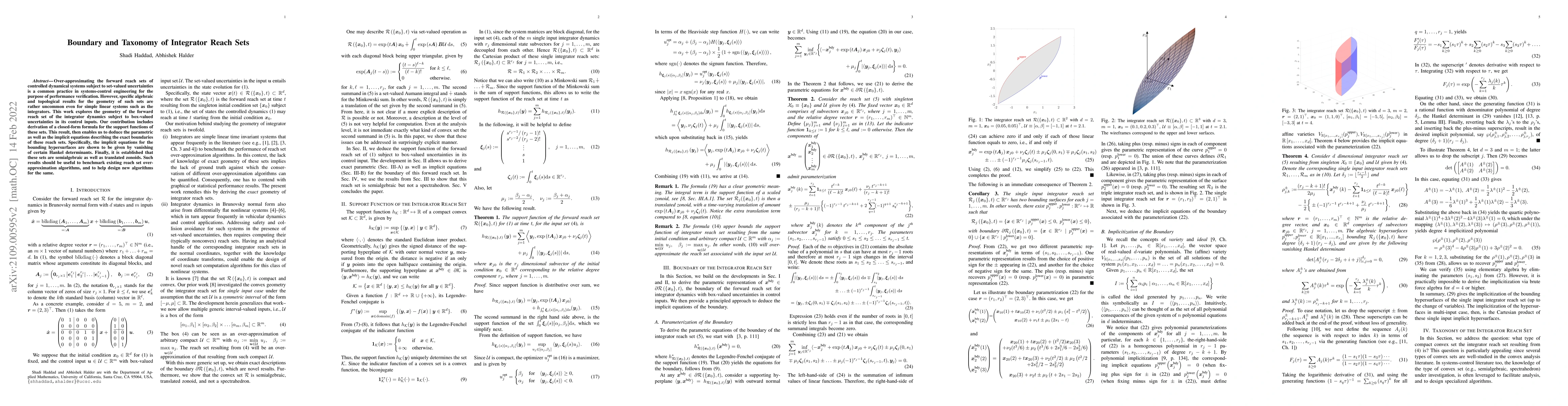 Thumbnail for Boundary and Taxonomy of Integrator Reach Sets