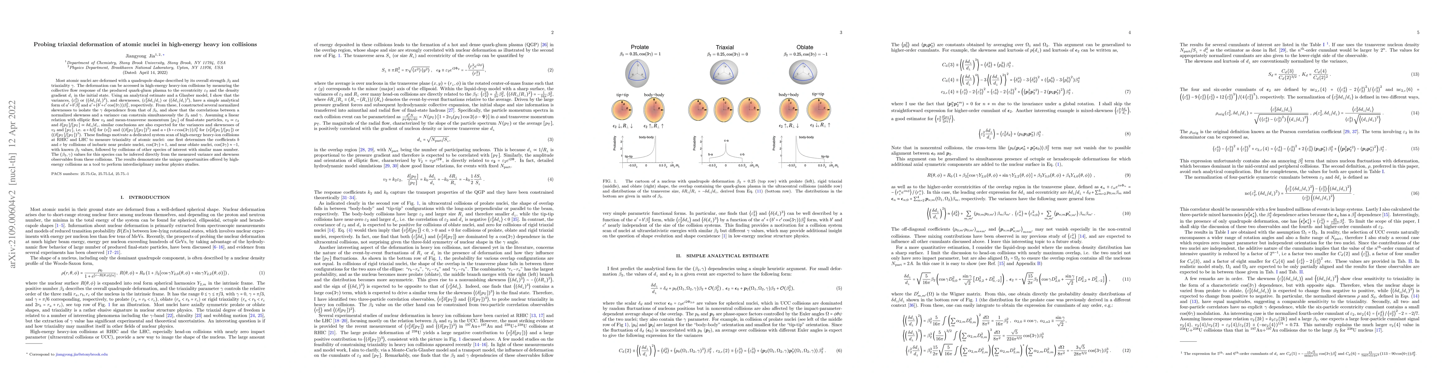 Thumbnail for Probing triaxial deformation of atomic nuclei in high-energy heavy ion
  collisions