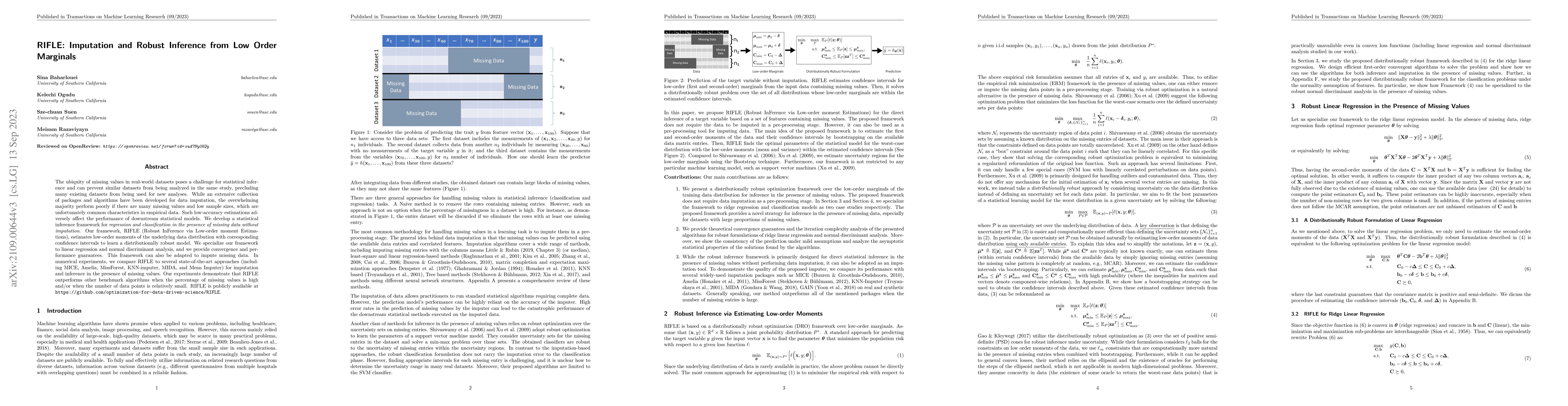 Thumbnail for RIFLE: Imputation and Robust Inference from Low Order Marginals