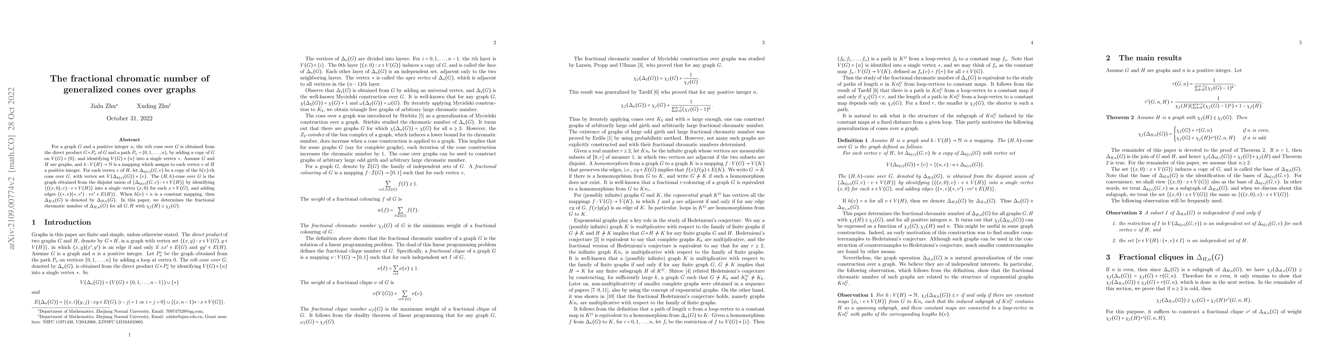 Thumbnail for The fractional chromatic number of double cones over graphs