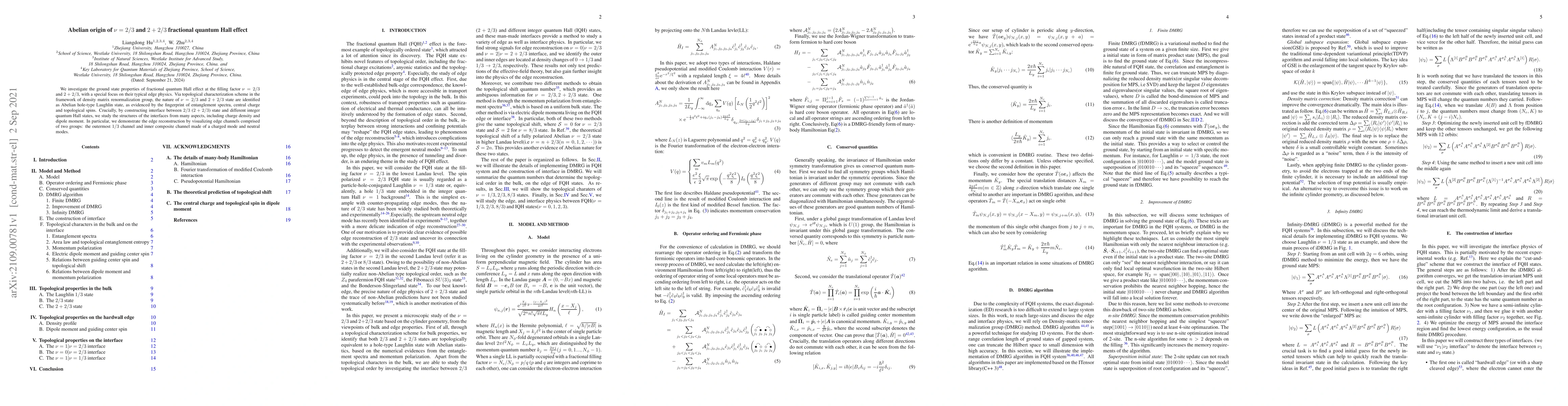 Thumbnail for Abelian origin of $\nu=2/3$ and $2+2/3$ fractional quantum Hall effect